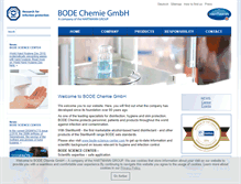 Tablet Screenshot of bode-chemie.com